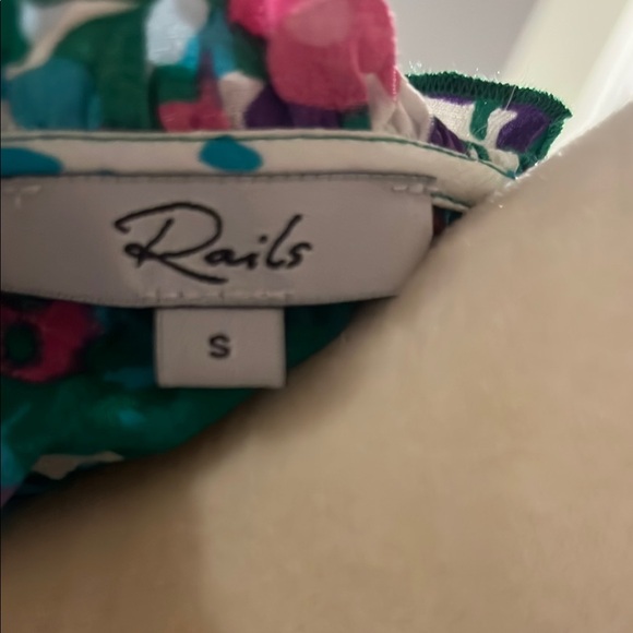 Rails Green/Pink Spring Floral Dress - Picture 4 of 8